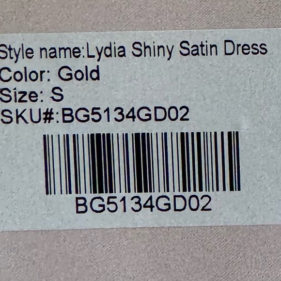 NWT Birdy Grey Lydia Shiny Satin Maxi Dress Gown Size Small - Picture 14 of 14